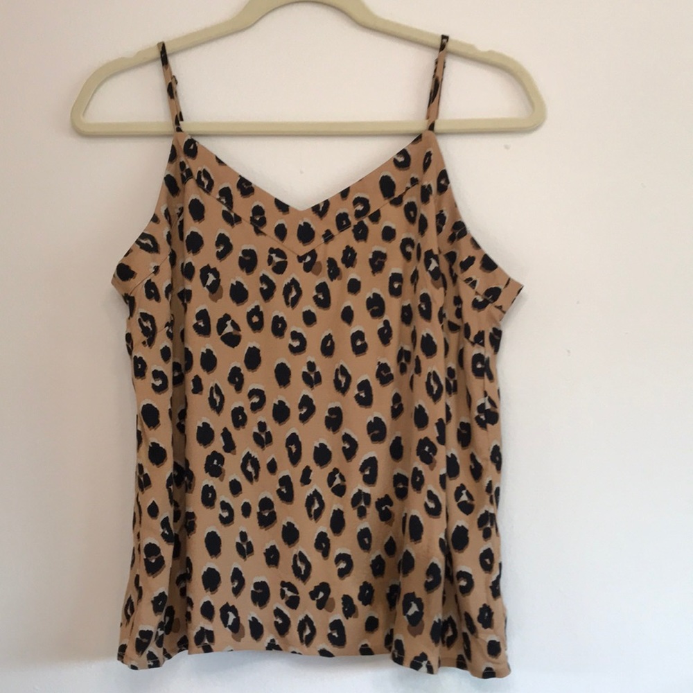 A New Day leopard print tank top size M
